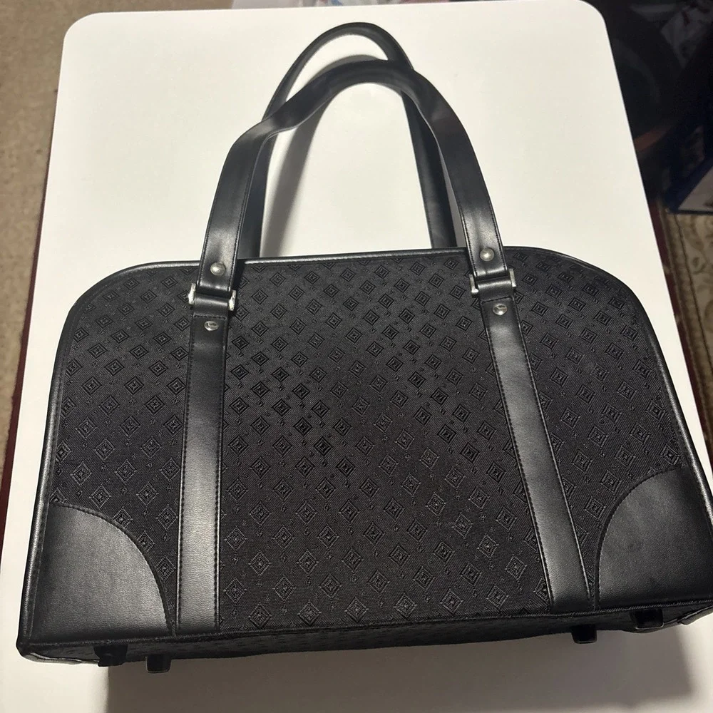 Joy Mangano Black Diamond Weekender Carry On Duffle Tote Luggage